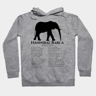 Hannibal Barca World Tour - Roman History Second Punic War Hoodie